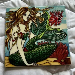 Mermaid Ceramic Art Tile